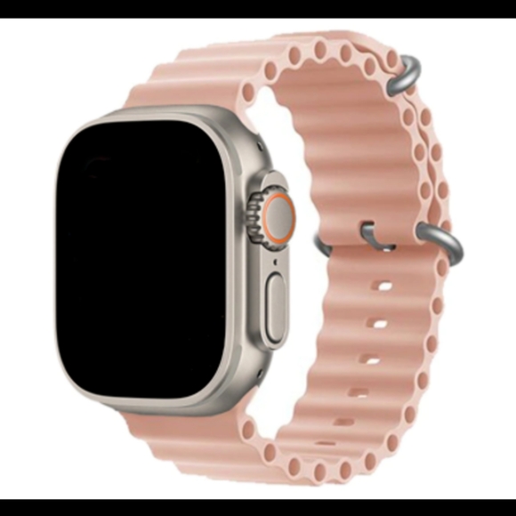 Apple Accessories - NEW PINK Silicone Ocean band for Apple Watch